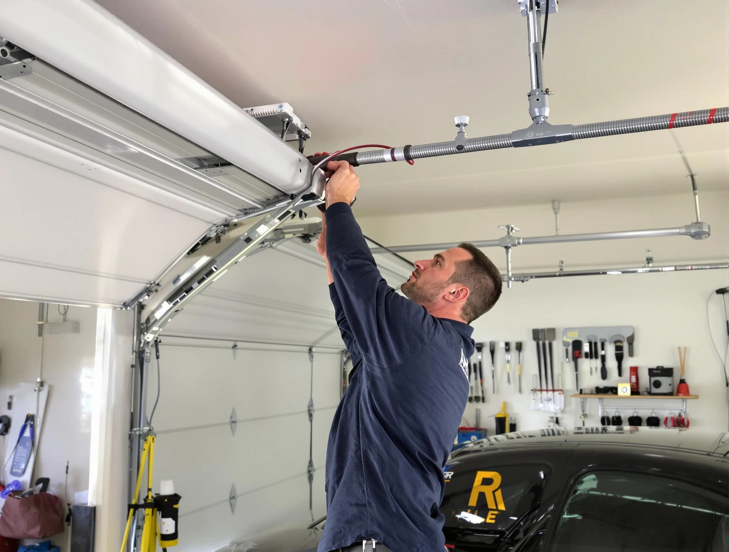 Lebanon Garage Door Repair technician performing garage door cable repair in Lebanon