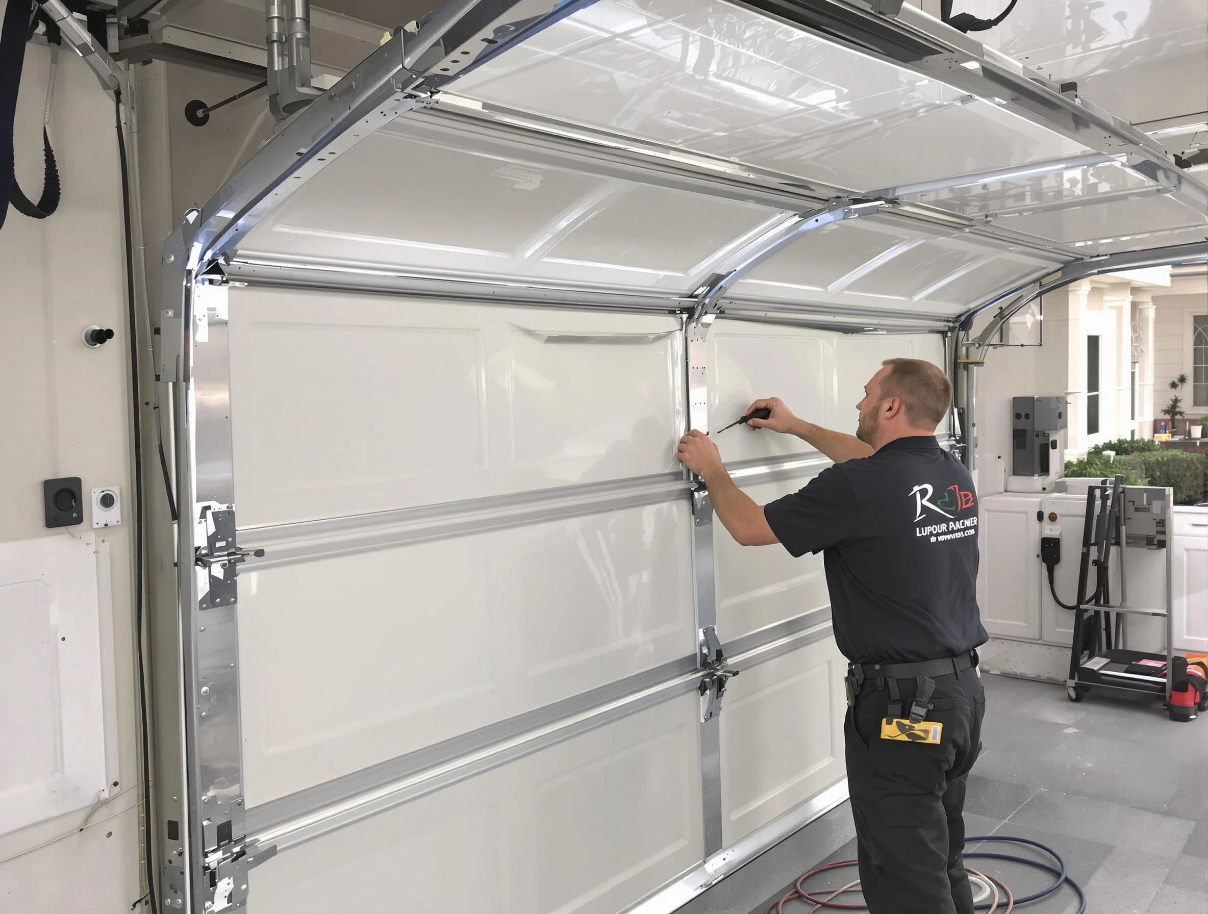 Lebanon Garage Door Repair professional performing panel repair in Lebanon