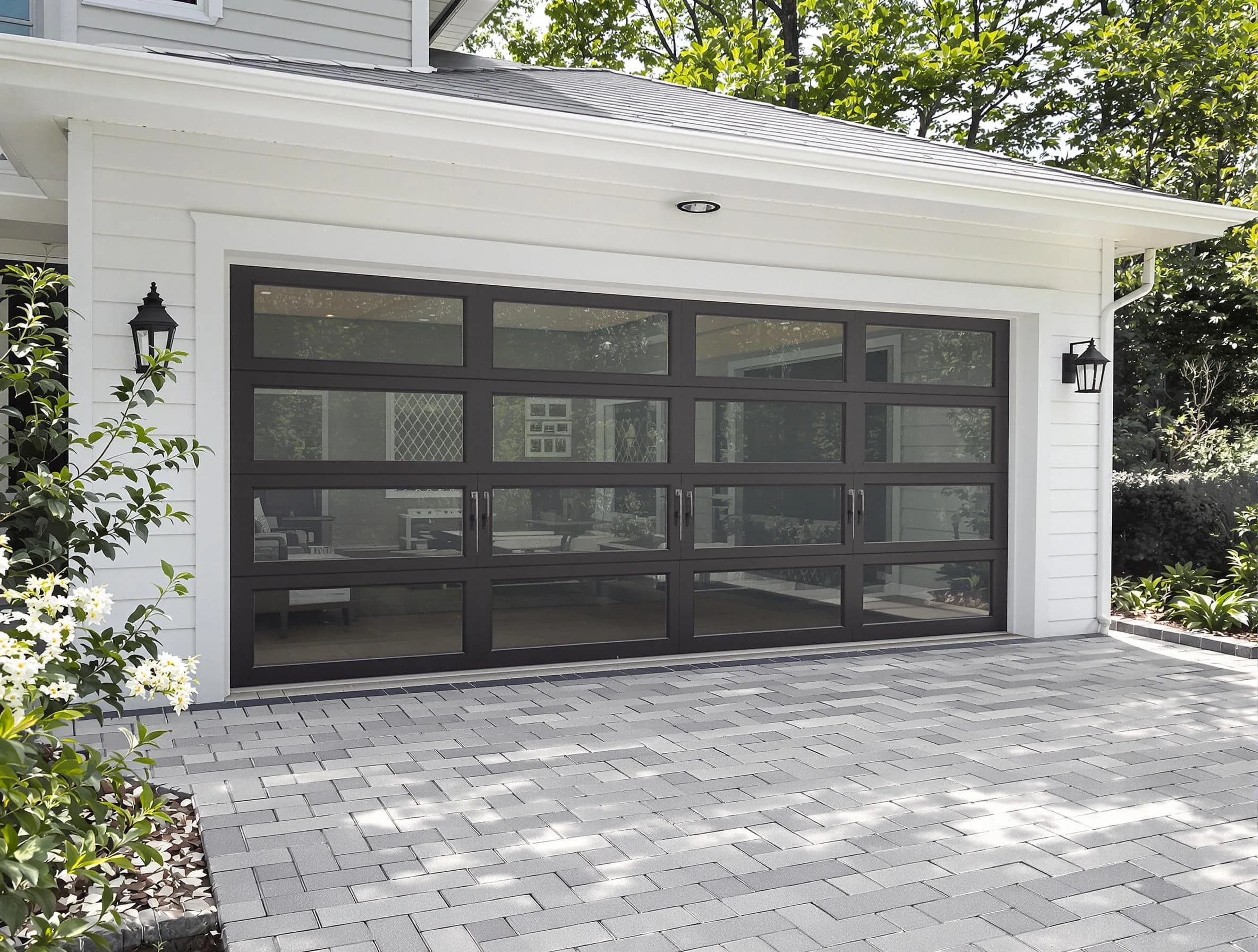 Lebanon Garage Door Repair design specialist presenting custom garage door options to Lebanon homeowner