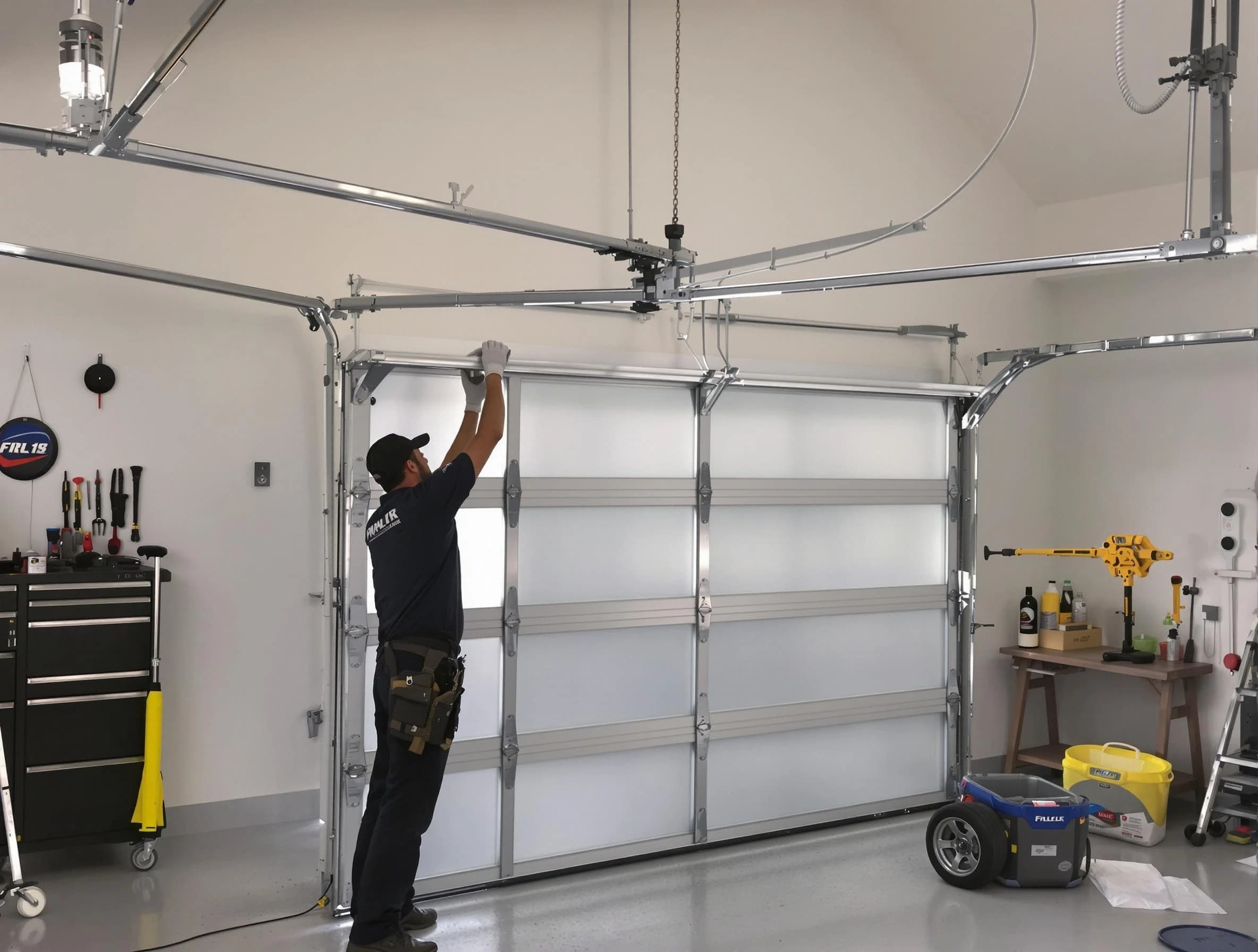 Lebanon Garage Door Repair certified team performing precision garage door installation in Lebanon