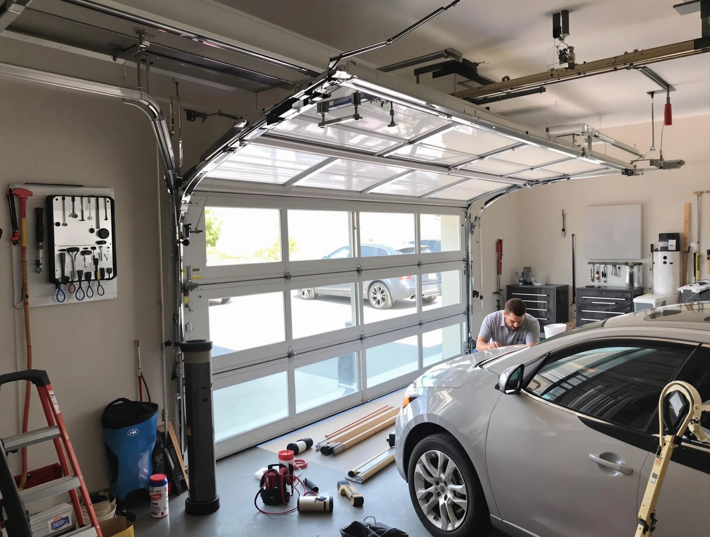 Garage door noise reduction service by Lebanon Garage Door Repair in Lebanon