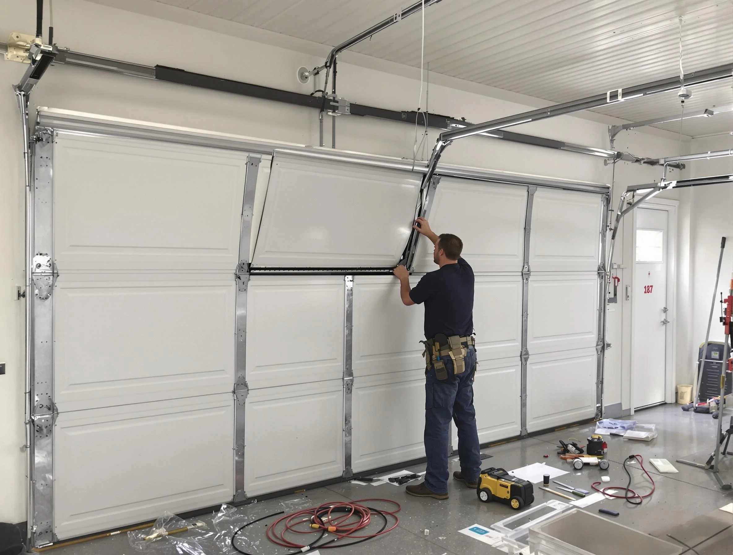 Garage Door Section Replacement in Lebanon