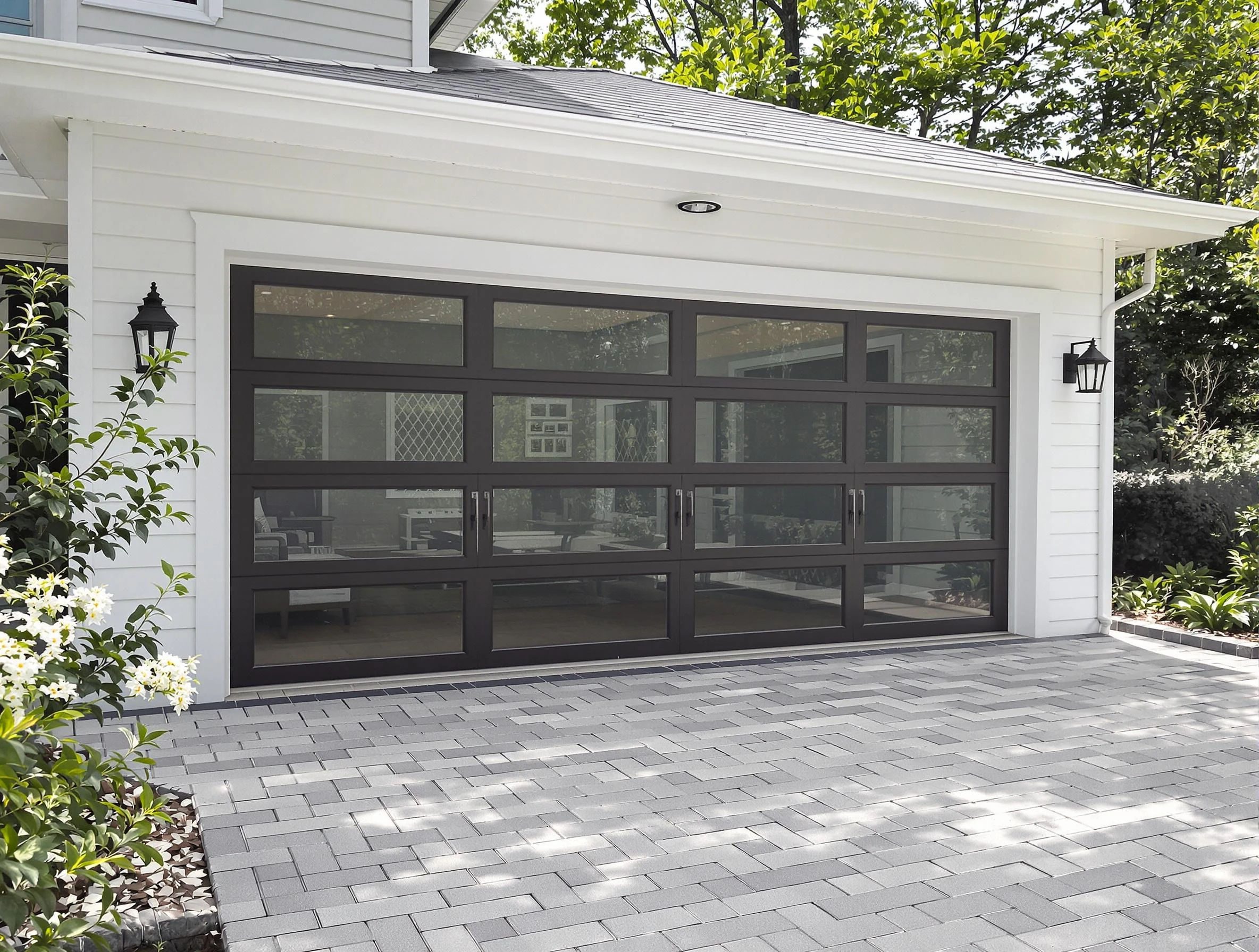 Lebanon Garage Door Repair design specialist presenting custom garage door options to Lebanon homeowner