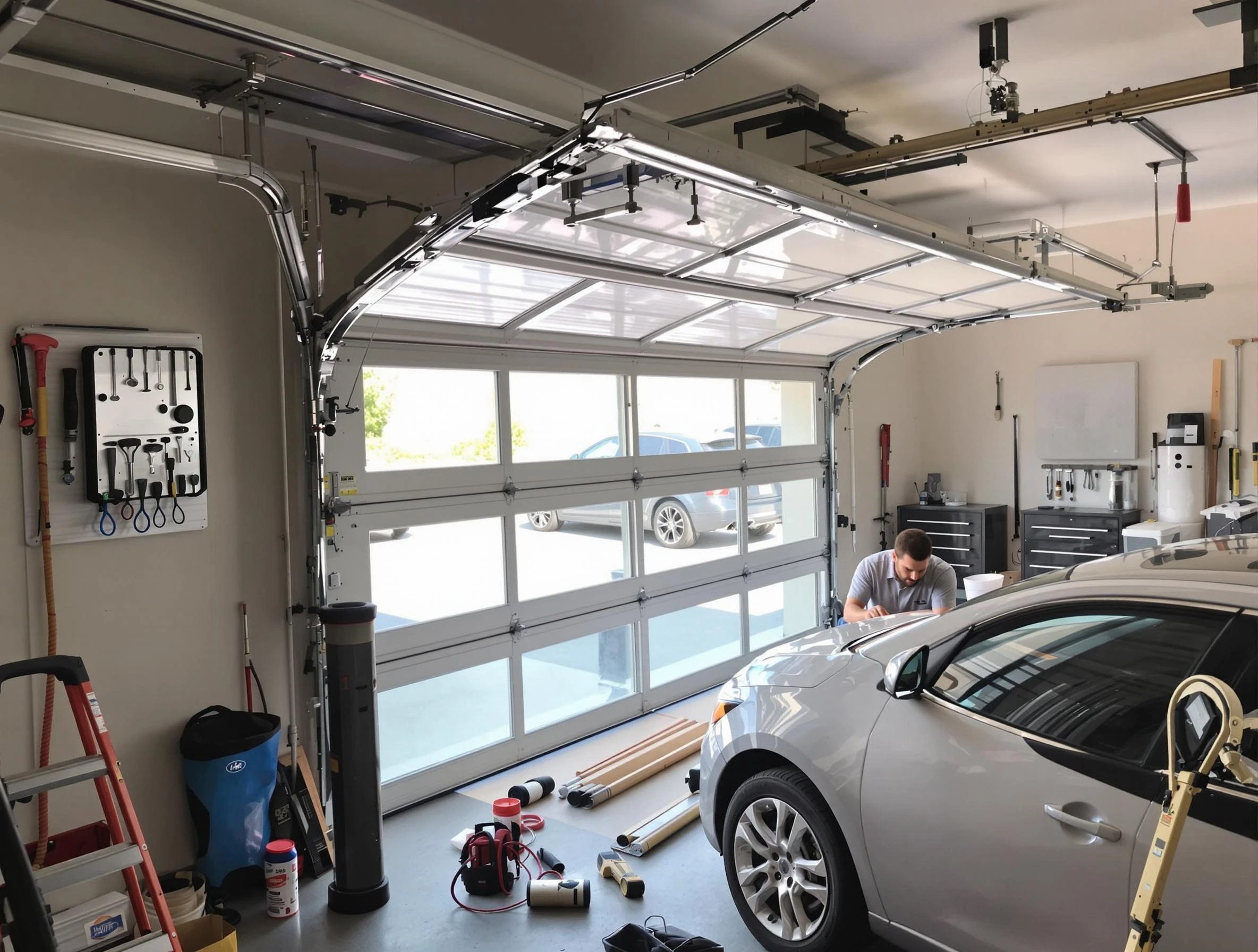 Garage door noise reduction service by Lebanon Garage Door Repair in Lebanon